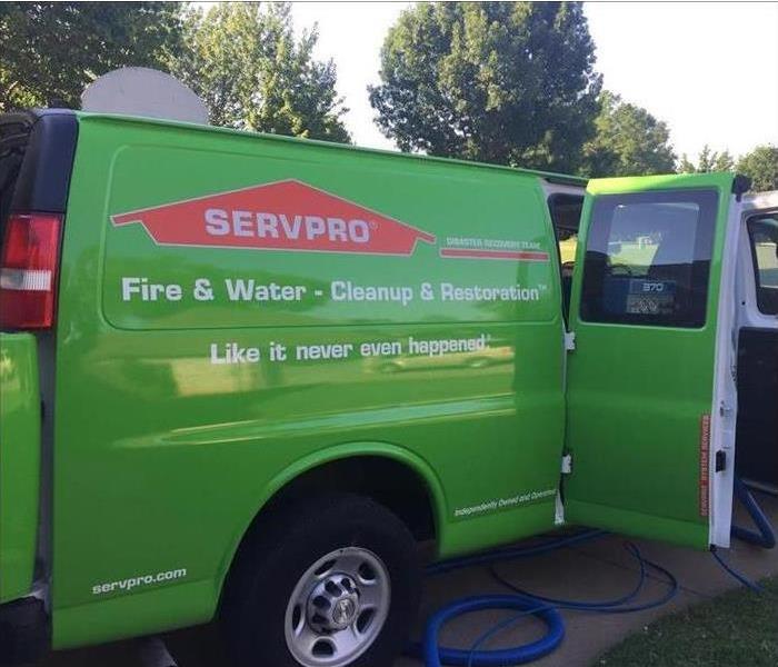 SERVPRO van with logo